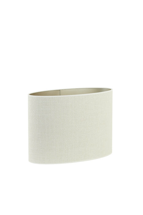 Lampenkap Ovaal Recht Saverna 30-15-25 cm Creme Wit