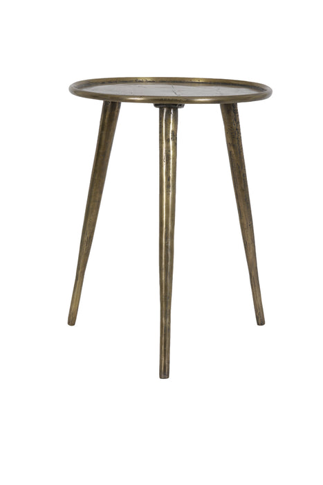 Side table Babina Ø36x47 cm Antiek Brons