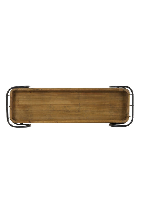 Wandplank Zyra Zwart Hout