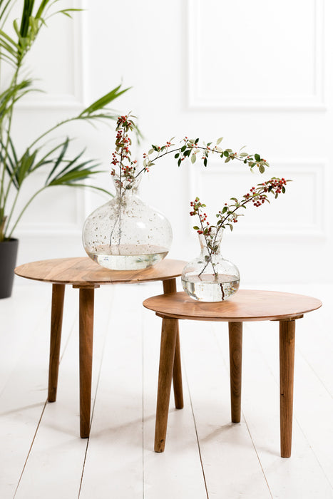 Side table Chakir Set van 2 Hout Naturel