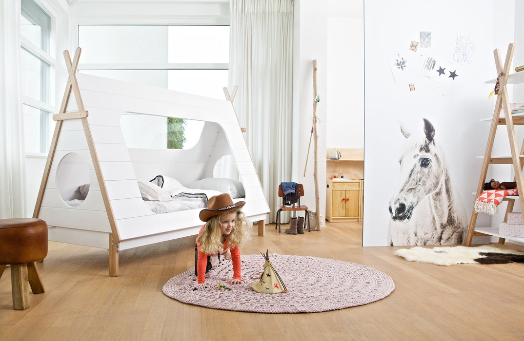 Kinderbed Tipi Wit Hout