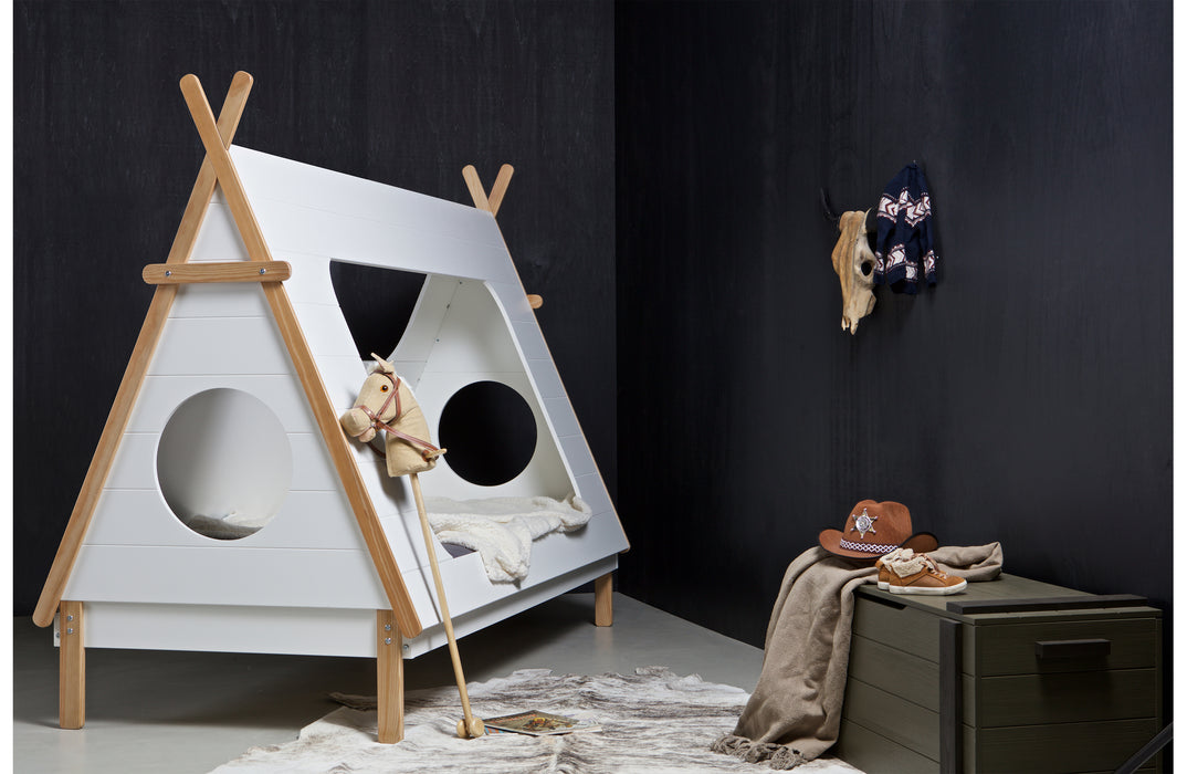 Kinderbed Tipi Wit Hout