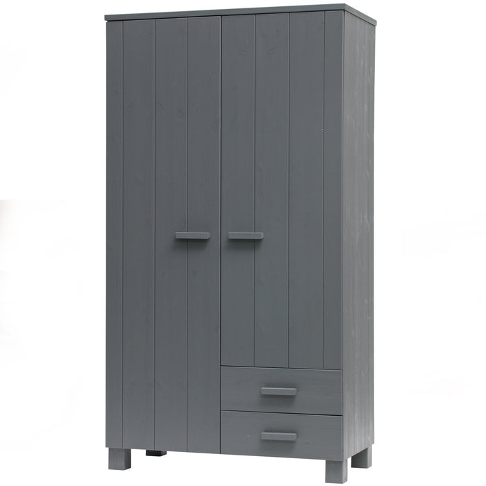 Kledingkast Dennis Grenen Steel Grey