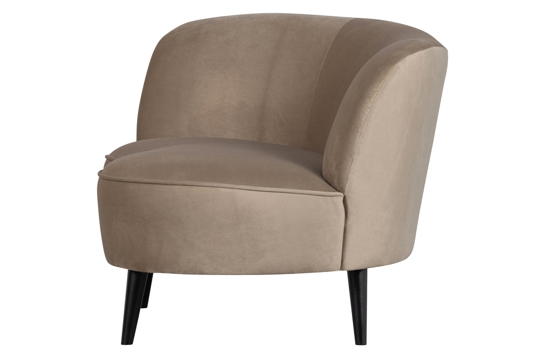 Fauteuil Sara Lounge Khaki Velvet Links