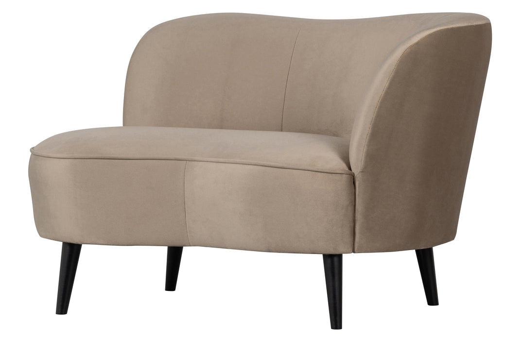 Fauteuil Sara Lounge Khaki Velvet Rechts