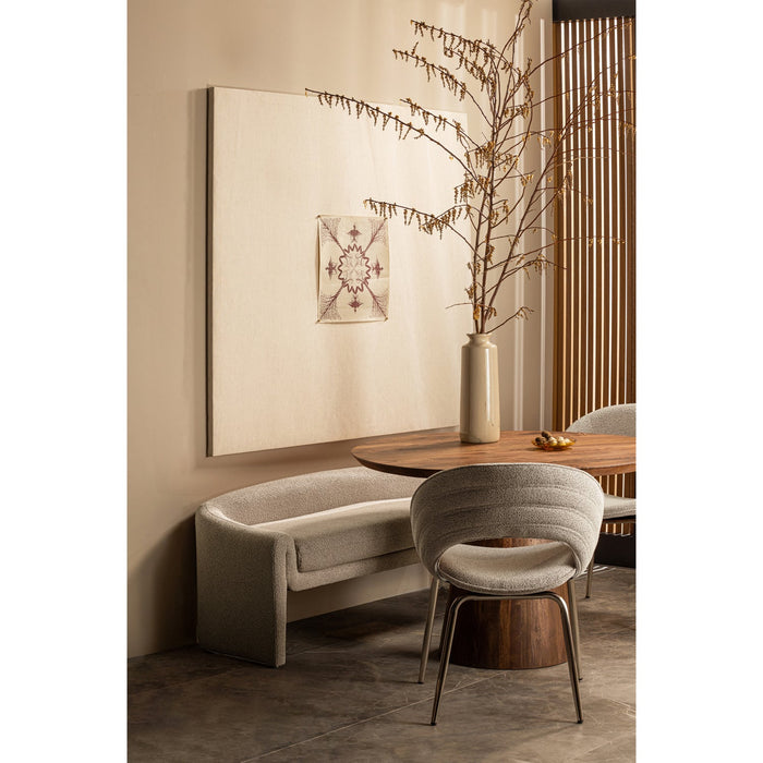 Eettafel Limit Rond Mango Walnoot Kleur 130cm