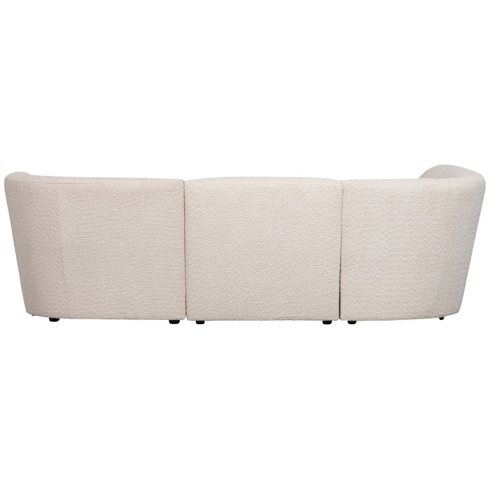 3 zits Bank Coco Bouclé Creme Links