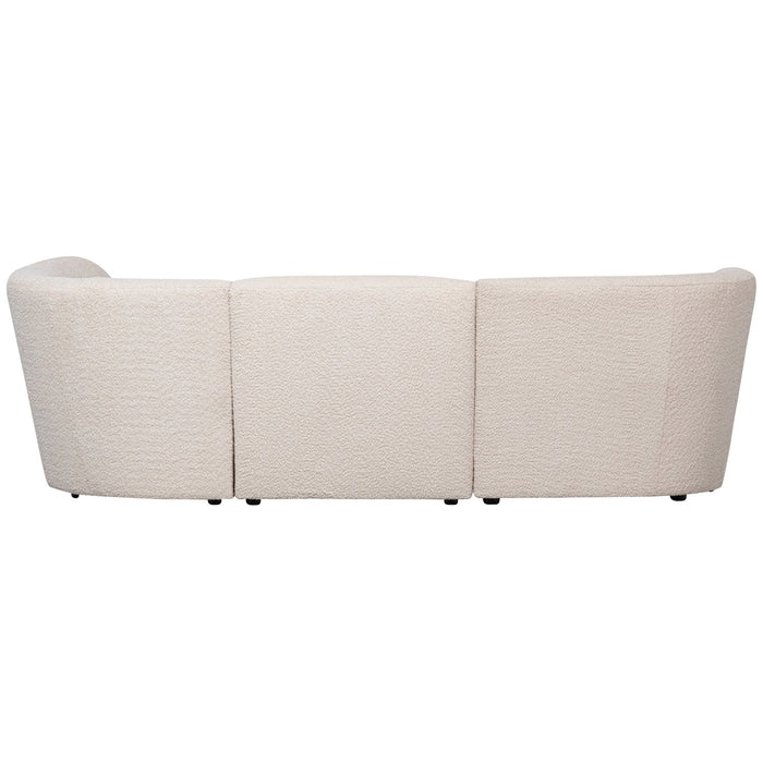 3 zits Bank Coco Bouclé Creme Rechts