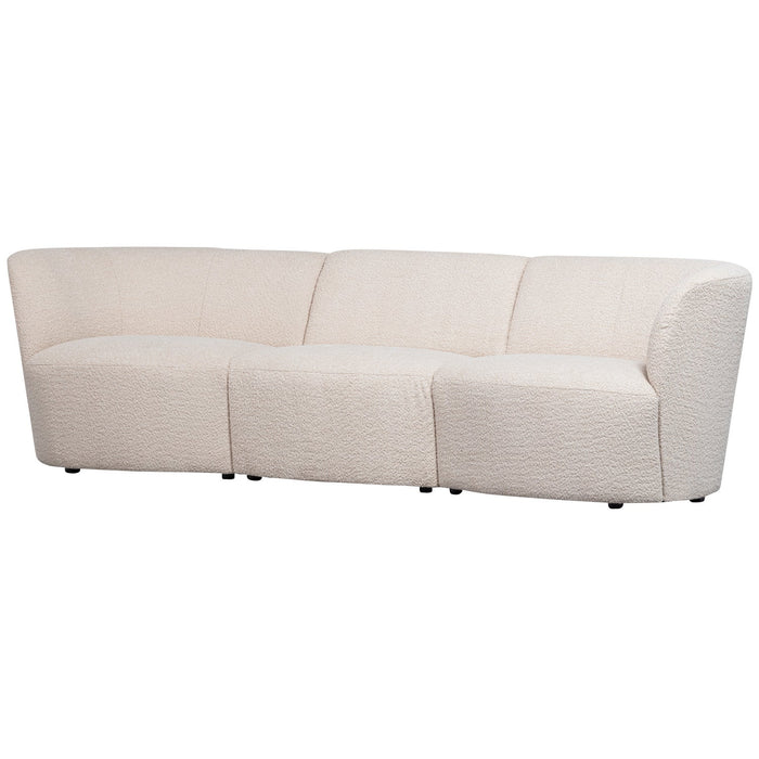 3 zits Bank Coco Bouclé Naturel 227cm breed