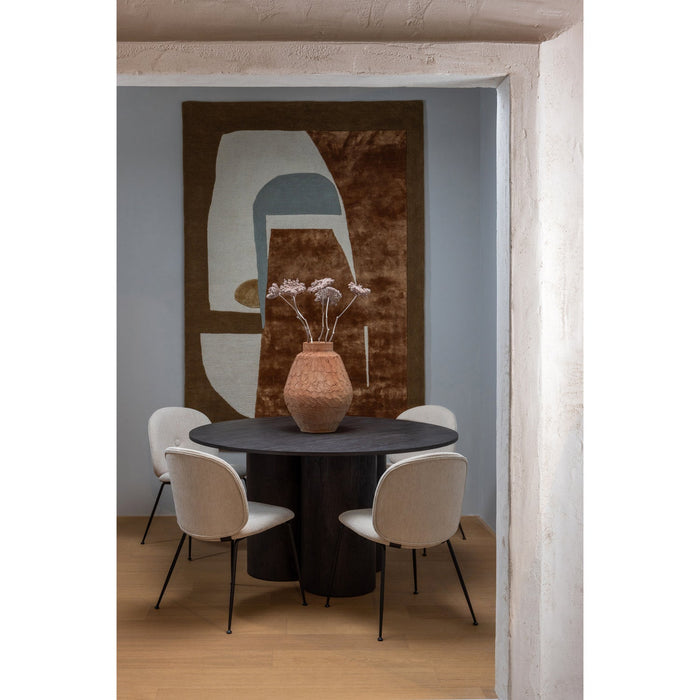 Eettafel Oona Rond 3 poot Donker Bruin MDF 140cm