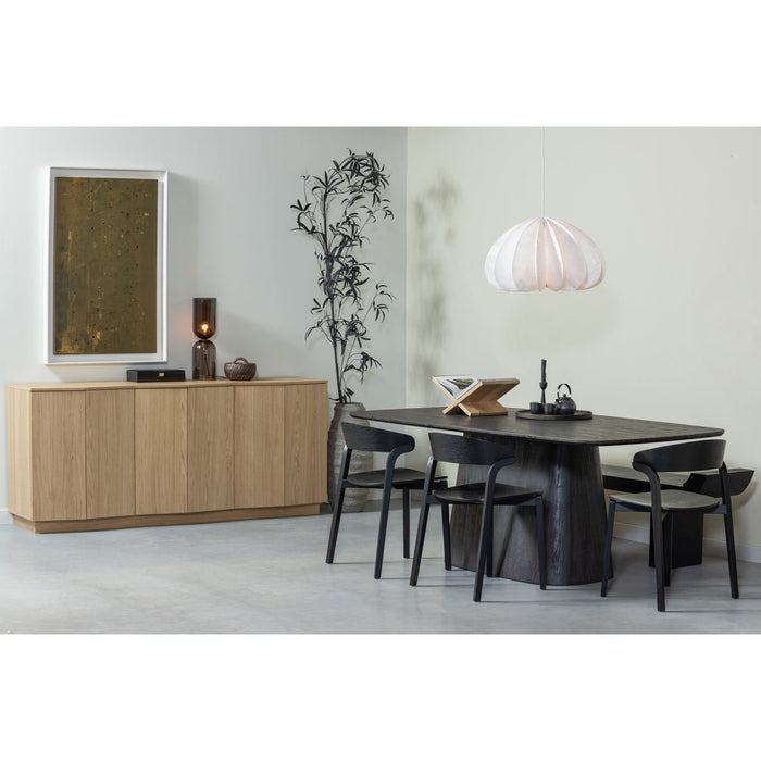 Eettafel Leah MDF Donker Bruin 200cm