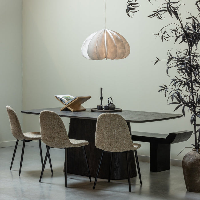Eettafel Leah MDF Donker Bruin 200cm