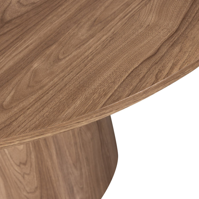 Eettafel Maan Rond MDF Walnoot Kleur 120cm