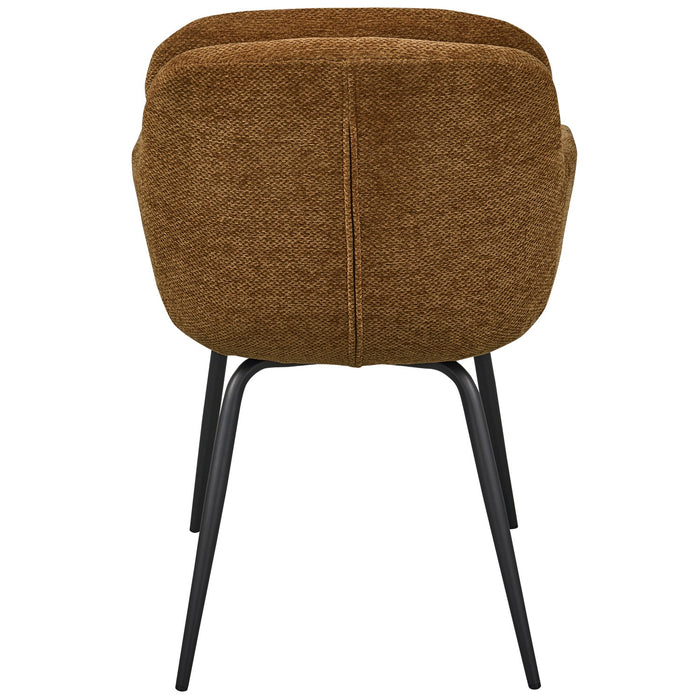 Stoel Rune Chinelle Karamel Bruin/Geel