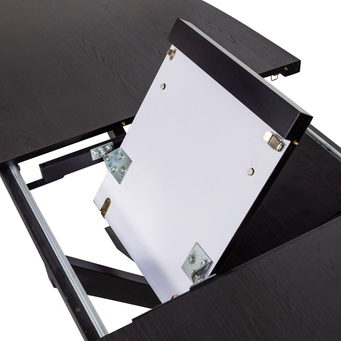 Eettafel Arros Uitschuifbaar MDF Zwart