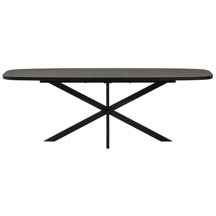 Eettafel Arros Uitschuifbaar MDF Zwart