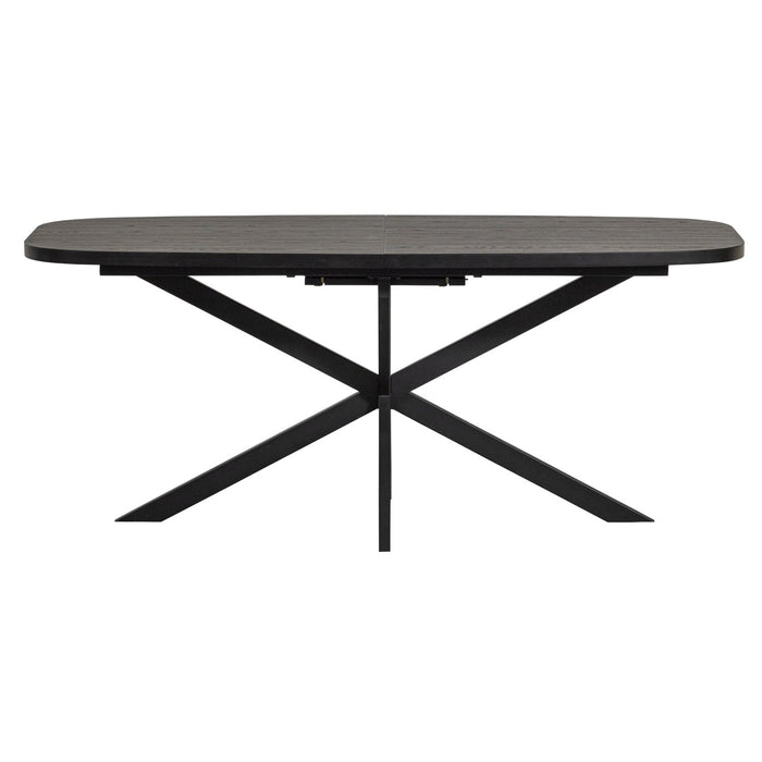 Eettafel Arros Uitschuifbaar MDF Zwart