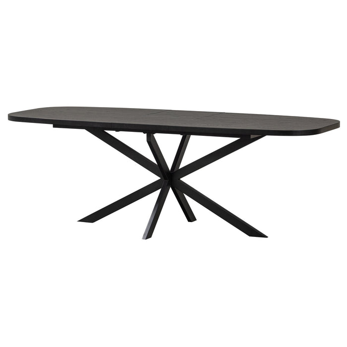 Eettafel Arros Uitschuifbaar MDF Zwart