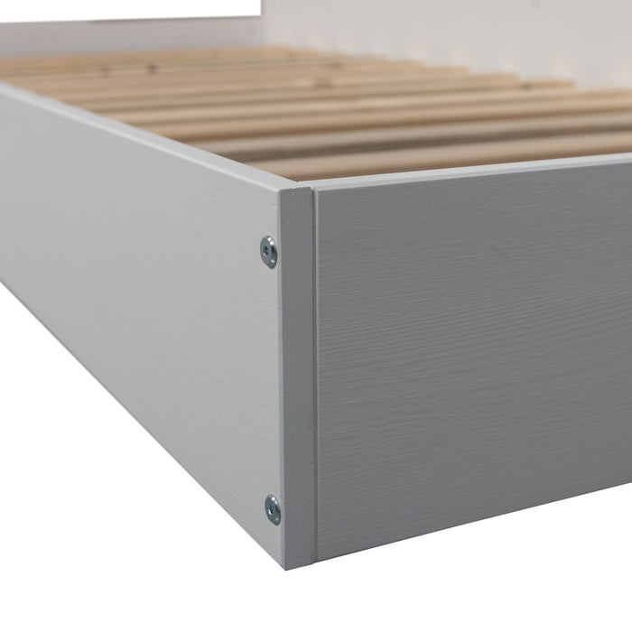 Bed Carter Grenen Wit