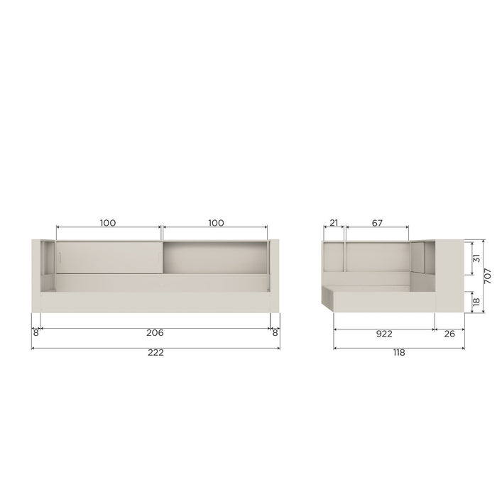 Bed Carter Grenen Dust