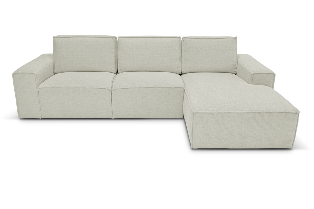 Hoekbank Ray Boucle Naturel Rechts