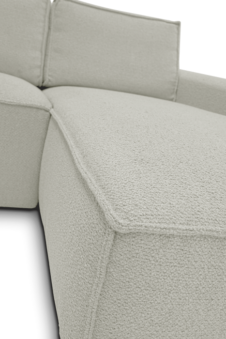 Hoekbank Ray Boucle Naturel Rechts