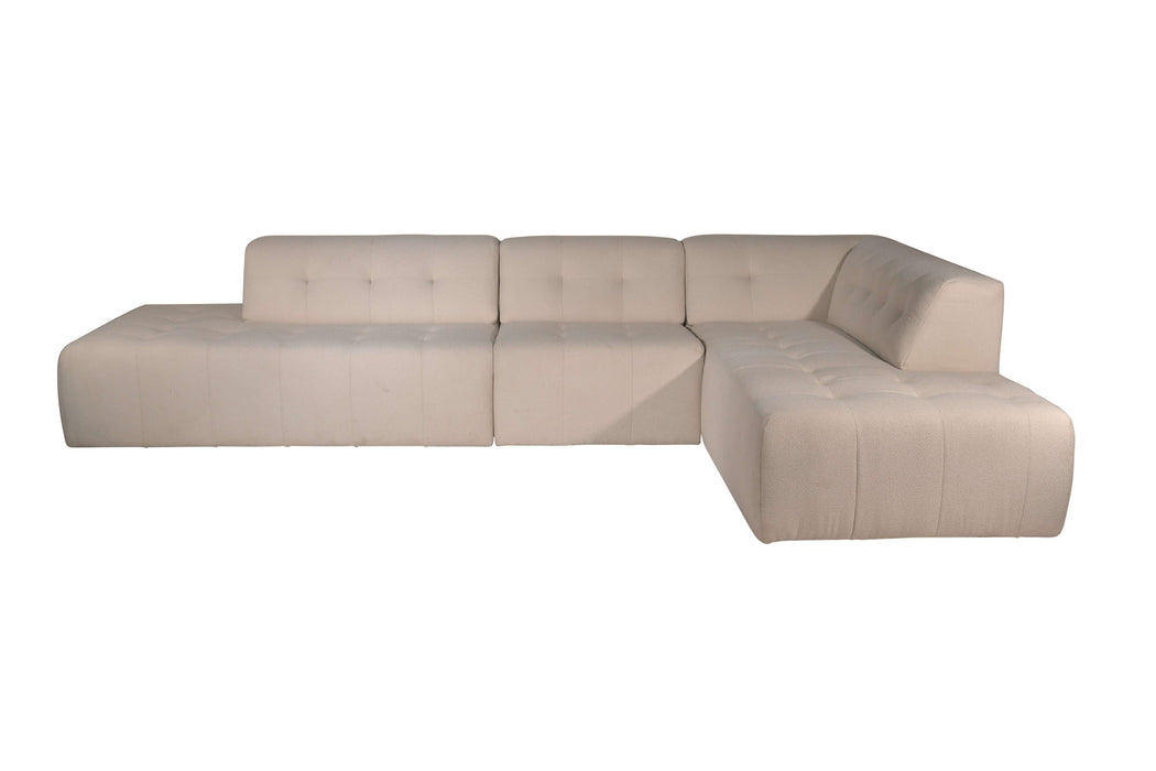 Modulaire Bank River Chaisse Longue Rechts Naturel Stof