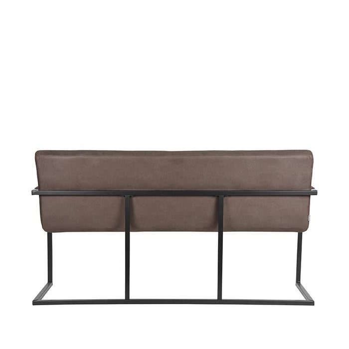 Eetkamerbank Denmark Antraciet Microfiber 155cm