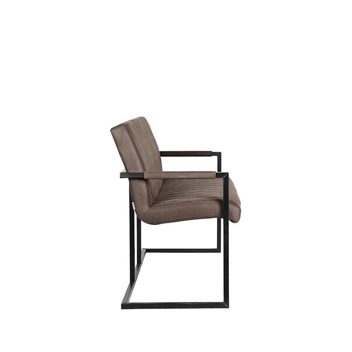 Eetkamerbank Denmark Antraciet Microfiber 155cm