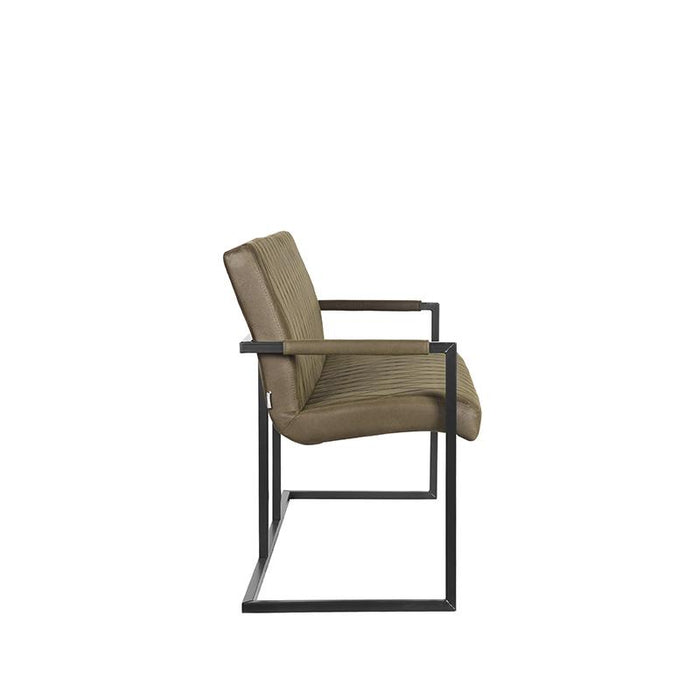 Eetkamerbank Denmark Army Green Microfiber 155cm