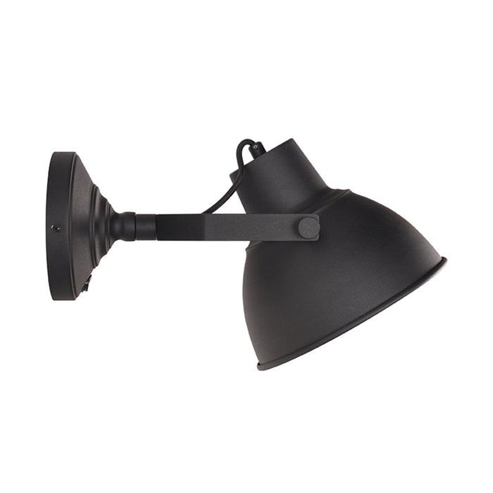 Wandlamp Raw Zwart Metaal XL