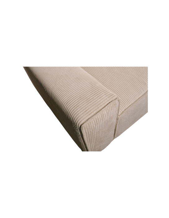 Hoekbank Bukowski Links Rib Stof, Op voorraad