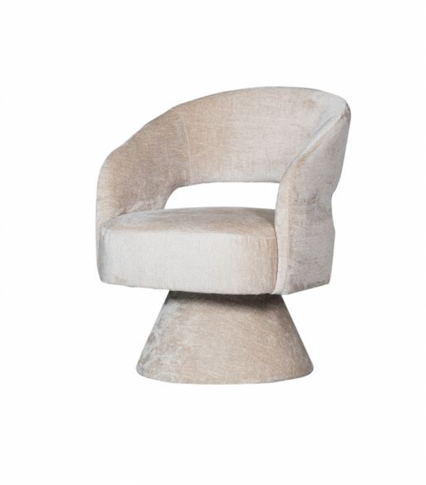 Fauteuil Ebba Chenille Naturel