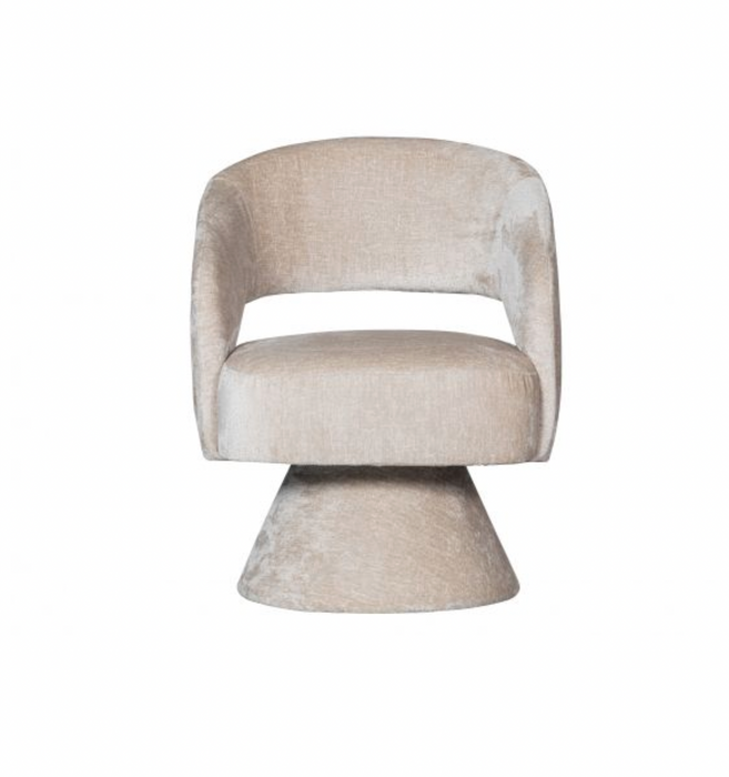 Fauteuil Ebba Chenille Naturel