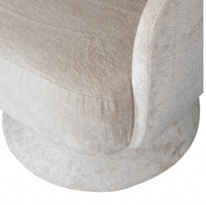 Fauteuil Ebba Chenille Naturel