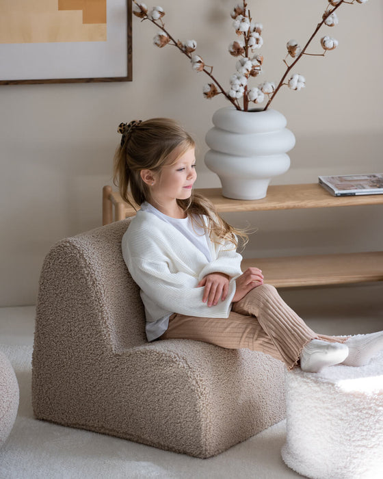 Fauteuil voor kinderen Naturel Boucle / Teddy Stof