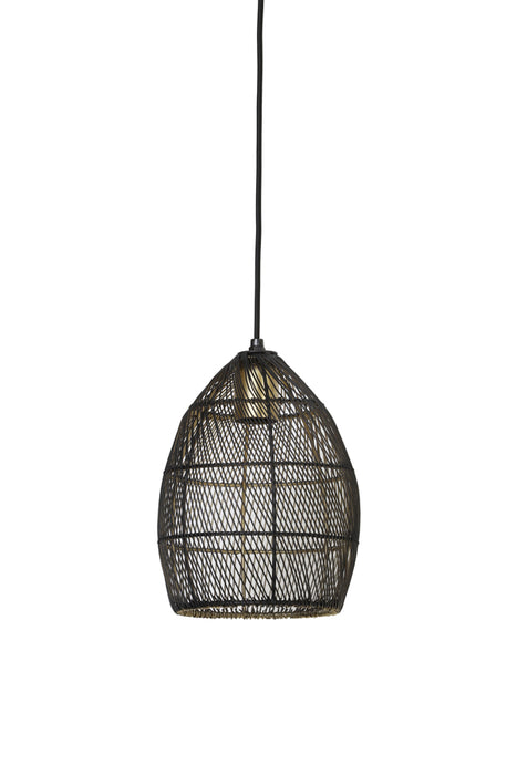 Hanglamp Meya Ø20x25 cm Zwart