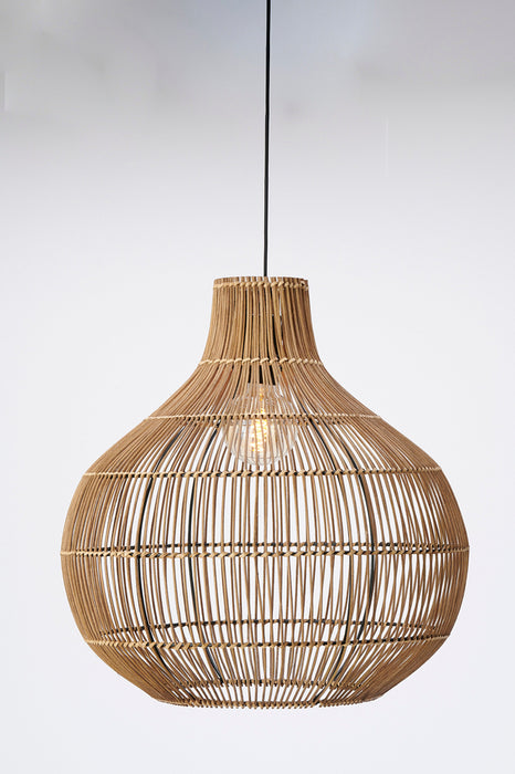 Hanglamp Pacino Ø50x51,5 cm Rotan Donker Bruin