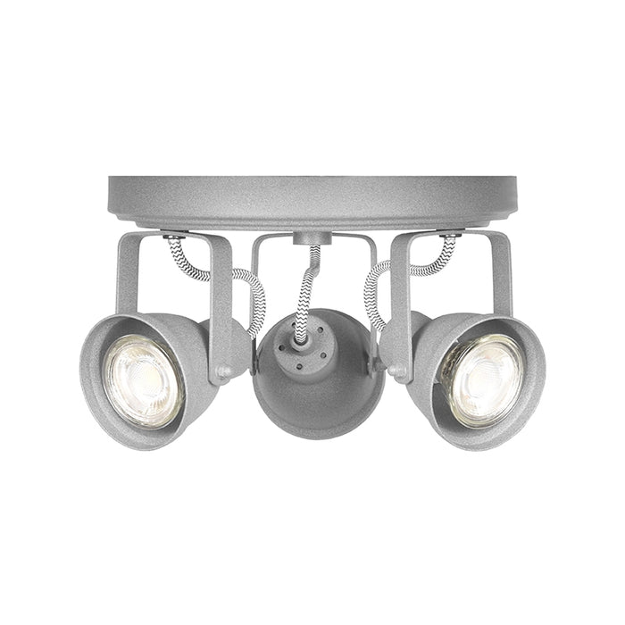 Spot Aken Led Concrete Metaal 3 Lichts