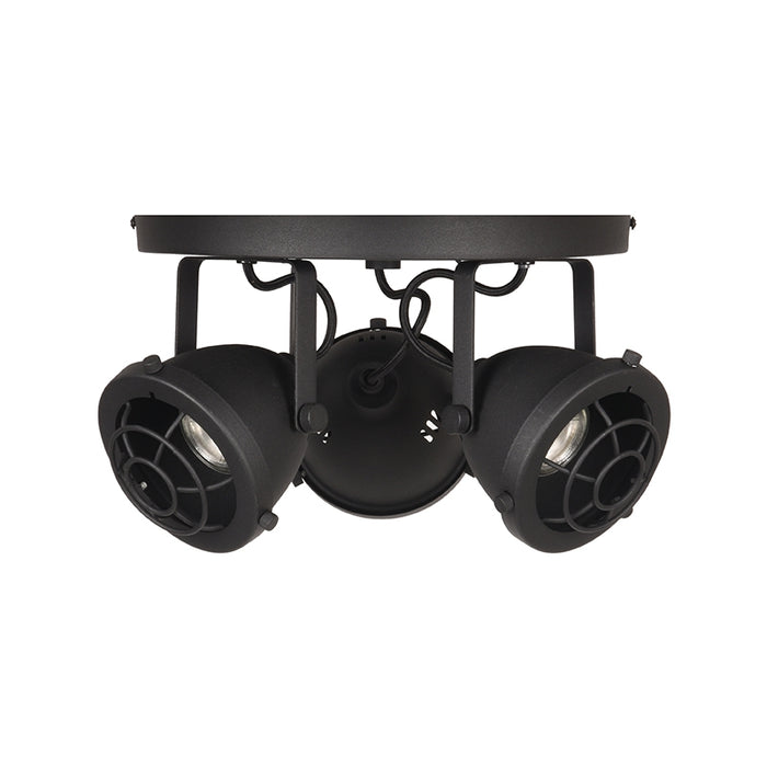 Spot Altena Led Zwart Metaal 3 Lichts