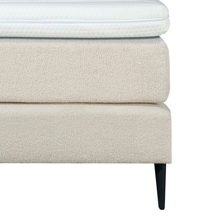 Boxspring Boucle / Teddy Stof Beige 140x200cm