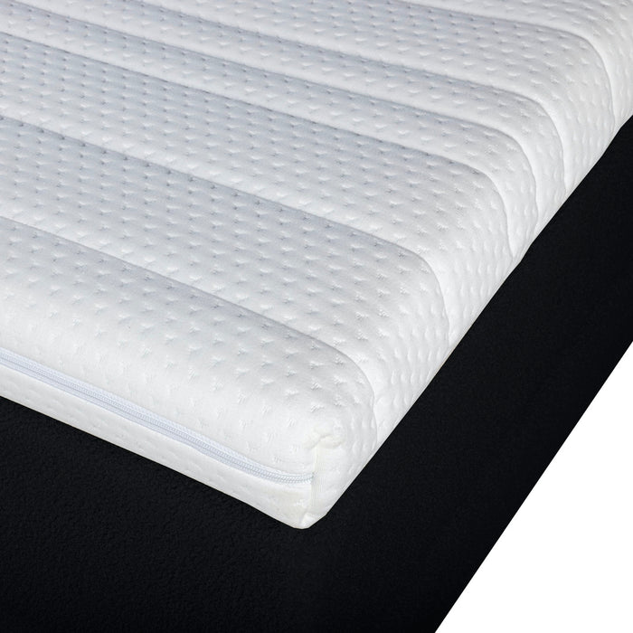 Boxspring Boucle / Teddy Stof Zwart 160x200cm