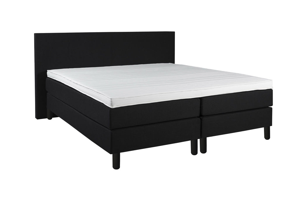 Boxspring Milos Complete luxe set 140x200 Zwart