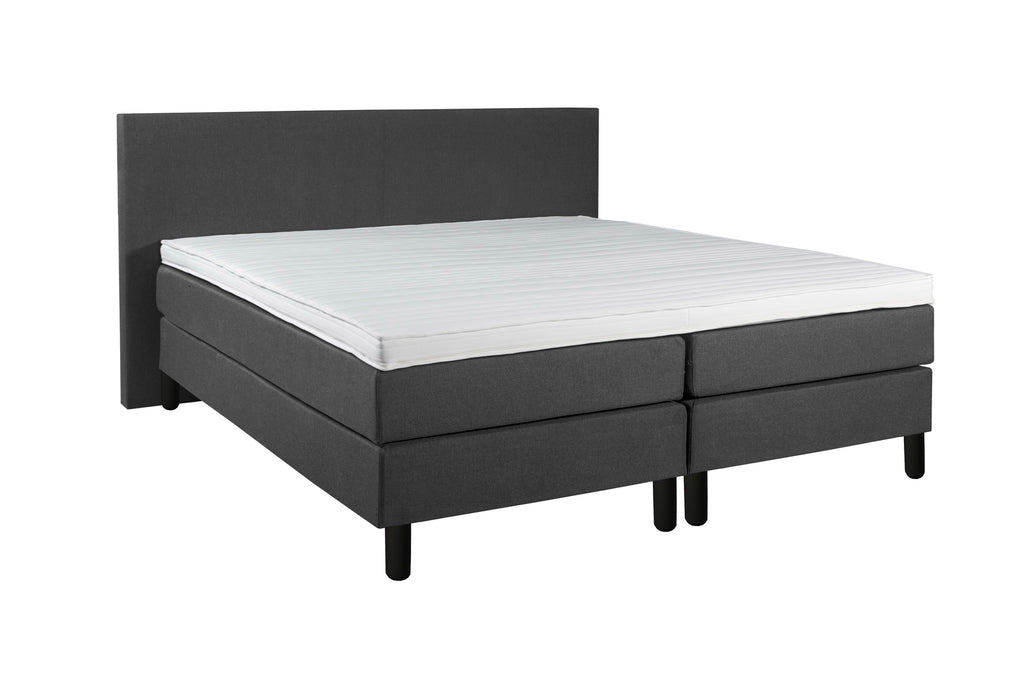 Boxspring Milos Complete luxe set 160x200cm Antraciet