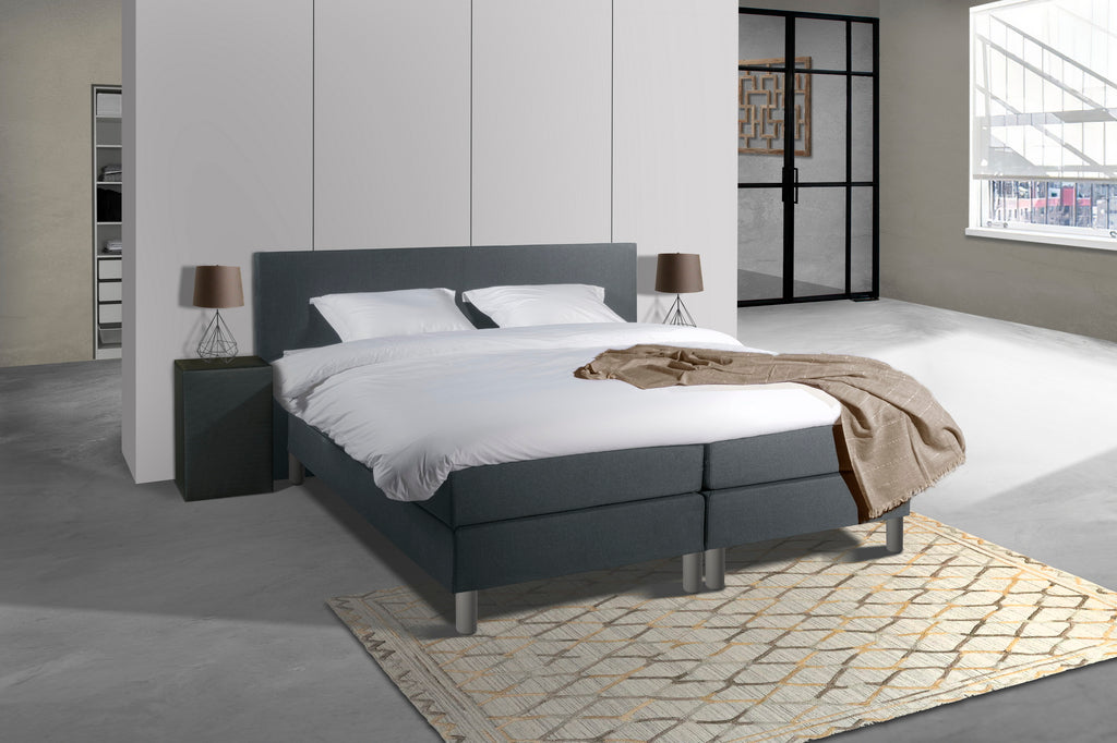 Complete Boxspring Athene 140x200cm Antraciet