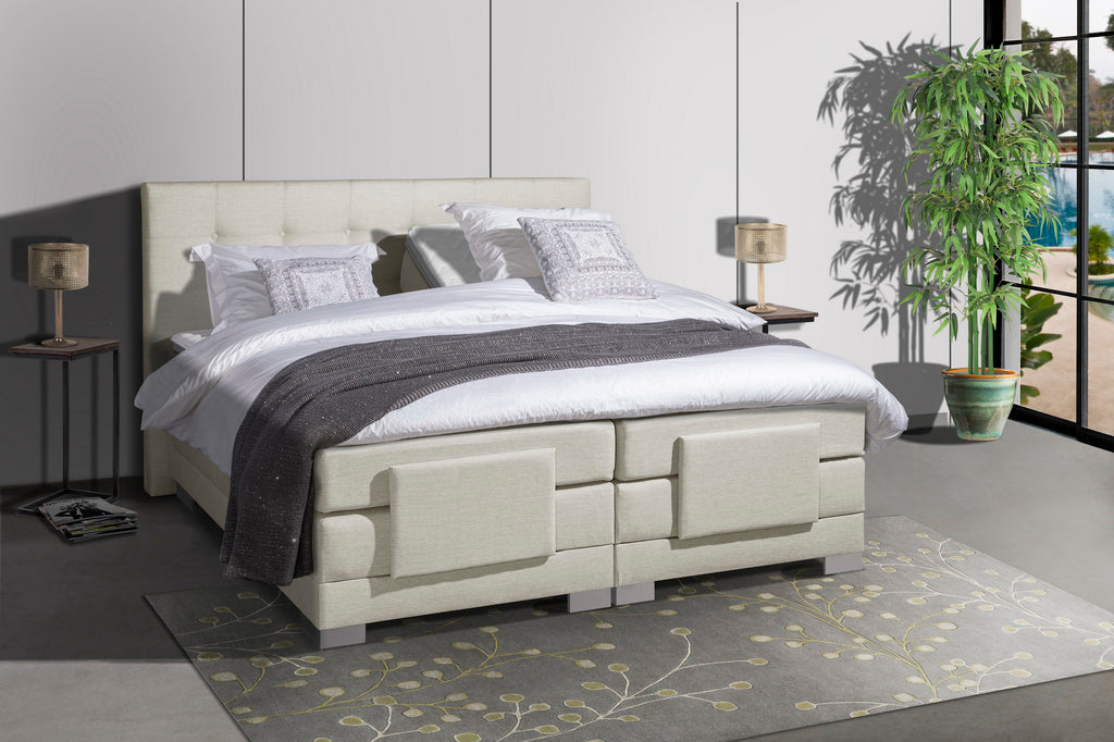 Elektrische Boxspring Nauplion Complete set 180x200cm Beige